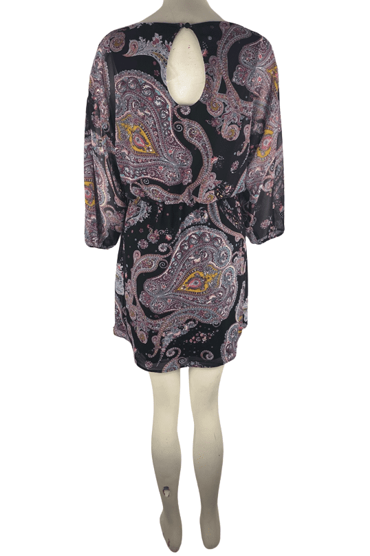 Express women's multicolor paisley short dress size S - Solé Resale Boutique thrift