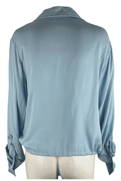 No Boundaries women's, juniors blue button down shirt size XXL (19) - Solé Resale Boutique thrift