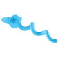 Oinkz! Tapered Silicone Anal Plug with Tail in Blue - Solé Resale Boutique thrift