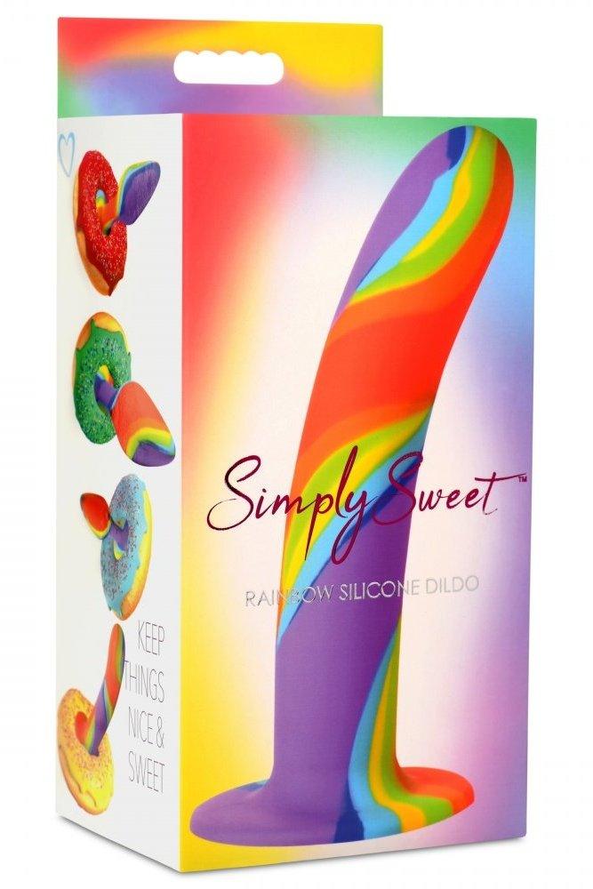 Rainbow Silicone Dildo - Solé Resale Boutique thrift