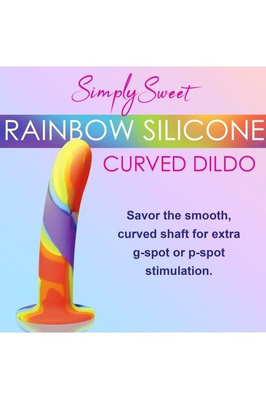 Rainbow Silicone Dildo - Solé Resale Boutique thrift