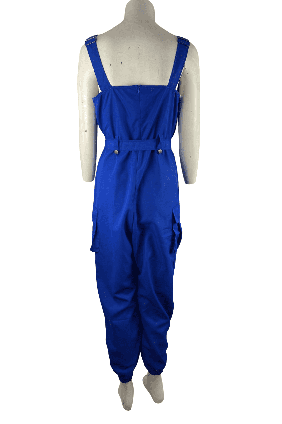 Unbranded women's royal blue jumpsuit size M - Solé Resale Boutique thrift