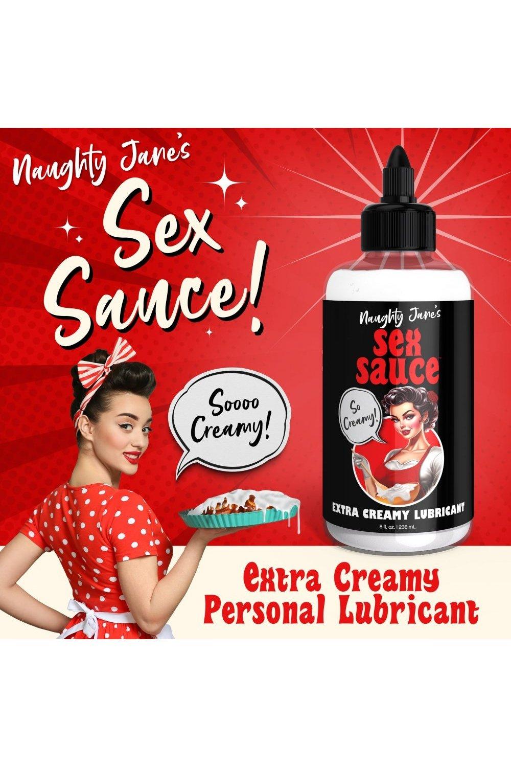 Naughty Jane's Sex Sauce Extra Creamy Lubricant - 8oz - Solé Resale Boutique thrift