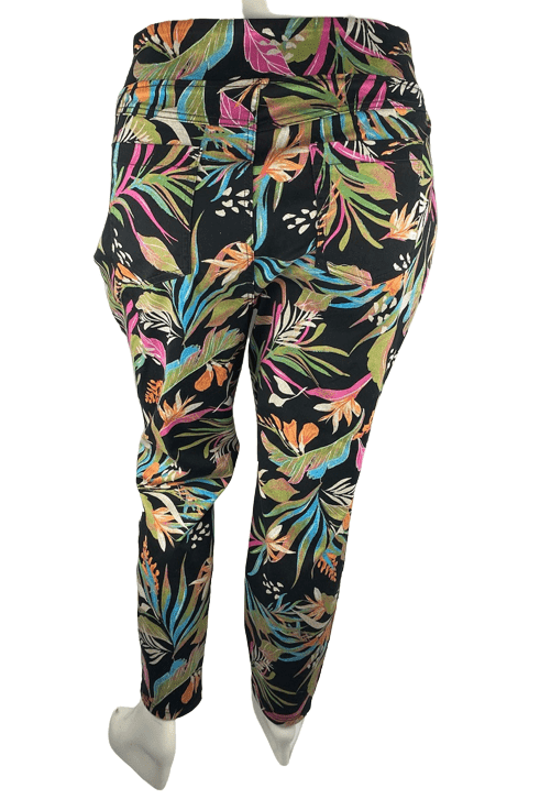 Terra & Sky women's multicolor floral jeggings size 2X - Solé Resale Boutique thrift