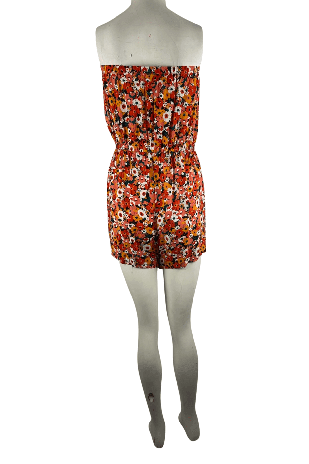 Toxik women's multicolor floral tube romper size L - Solé Resale Boutique thrift