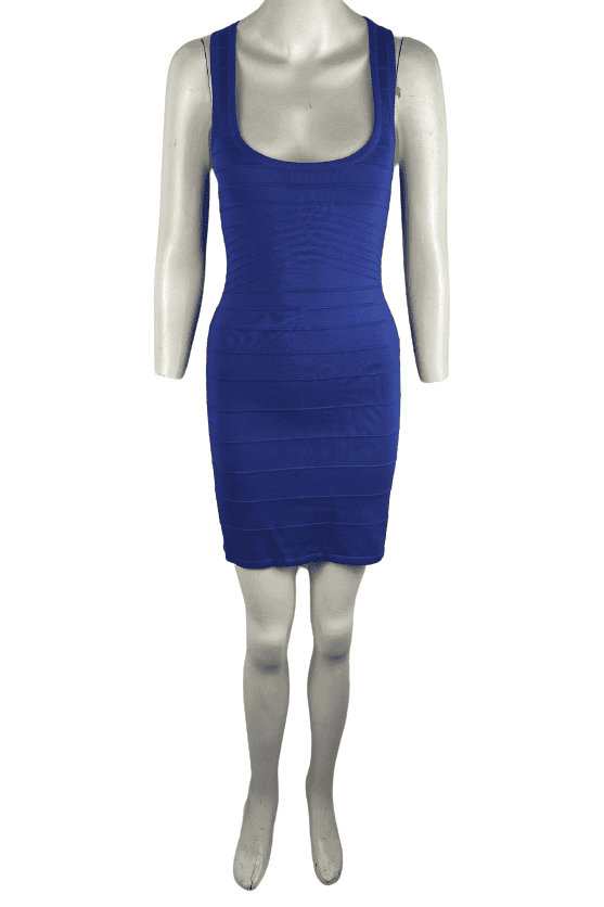 Tricot Joli royal blue mini dress size M - Solé Resale Boutique thrift