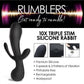 10X Triple Stim Silicone Vibrator - Solé Resale Boutique thrift