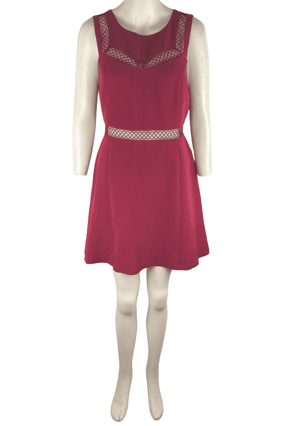 Express women's wine short dress size 8 – Solé Resale Boutique