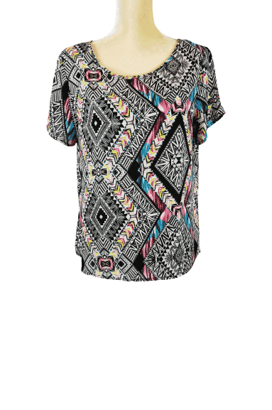 Xhilaration women's multi color blouse size M - Solé Resale Boutique thrift