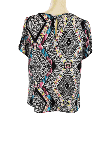 Xhilaration women's multi color blouse size M - Solé Resale Boutique thrift