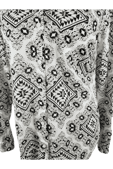 Old Navy women's black and white blouse size S - Solé Resale Boutique thrift