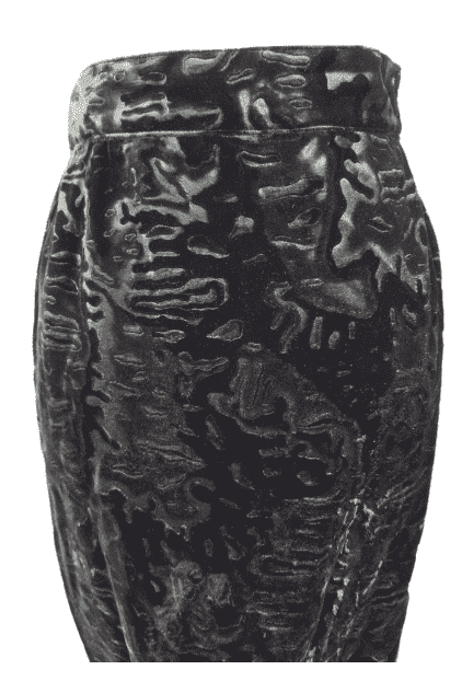 Genny gen women's black velvet skirt size L - Solé Resale Boutique thrift
