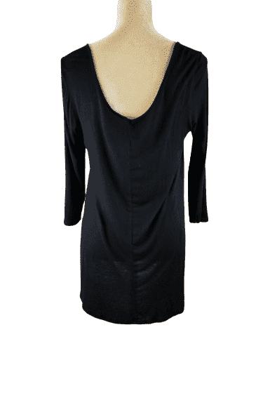 Dots women's black and silver blouse size L - Solé Resale Boutique thrift