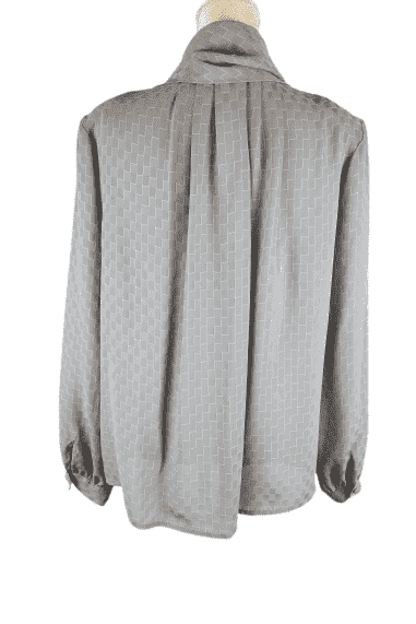 Steven Barry II women's gray blouse size 36 - Solé Resale Boutique thrift