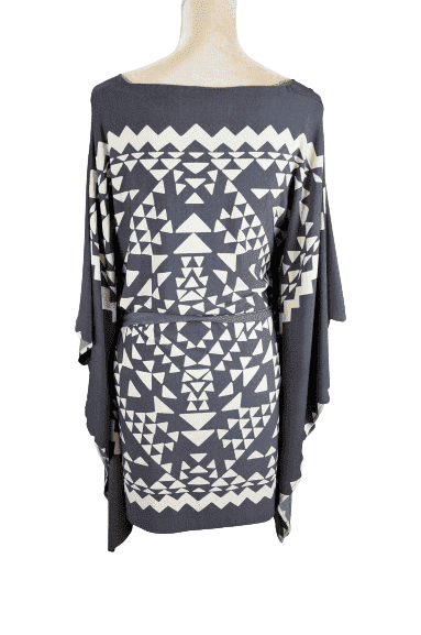 Fashionable women's gray and cream dress size S - Solé Resale Boutique thrift