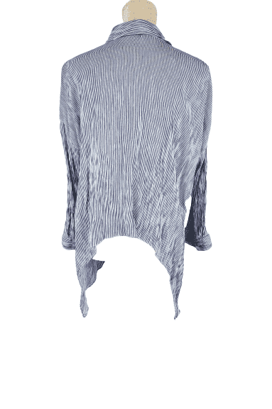 Ro and De women's blue and gold blouse size L - Solé Resale Boutique thrift