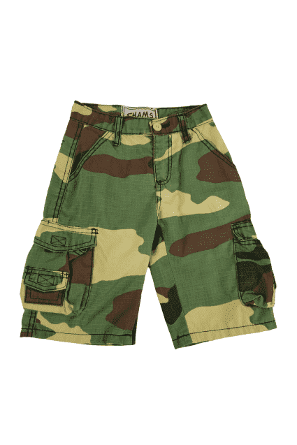 used chams cargo camouflage shorts size 5