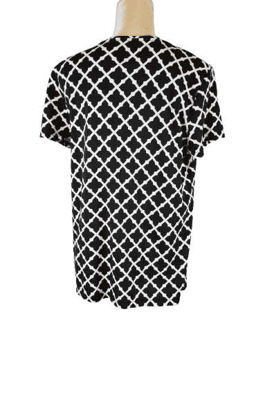 Croft & Barrow women's black and white tee size XL - Solé Resale Boutique thrift