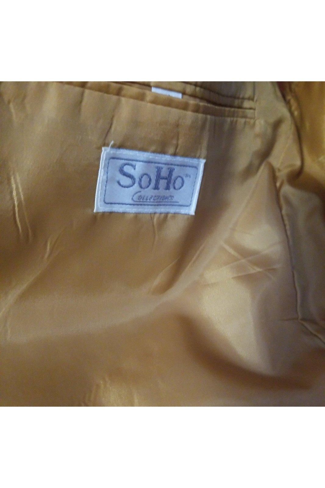 SoHo Collections men's gold, 2pc suit size 42L - Solé Resale Boutique thrift