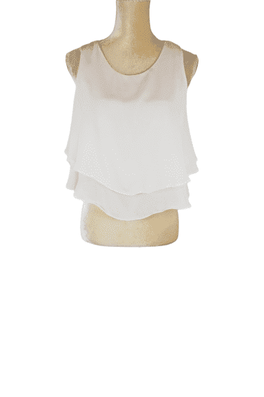S- Zhang Lan Tins women's white tank top size M - Solé Resale Boutique thrift