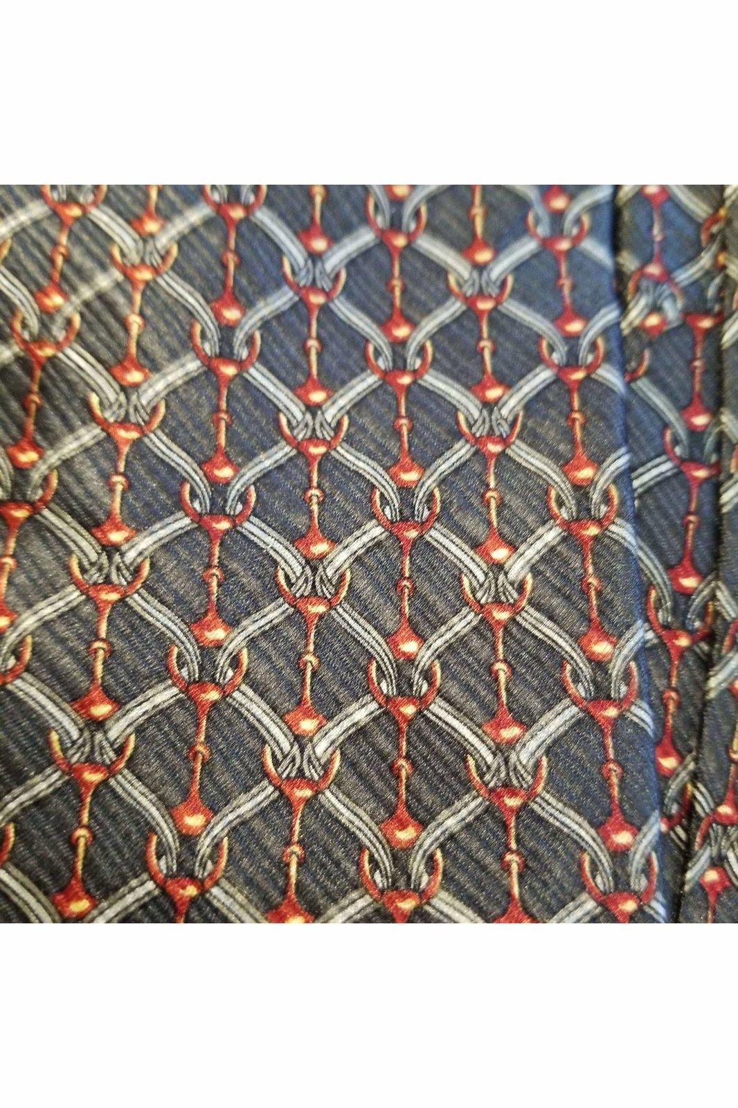 Farentino Ferre men's gray or rust necktie - Solé Resale Boutique thrift
