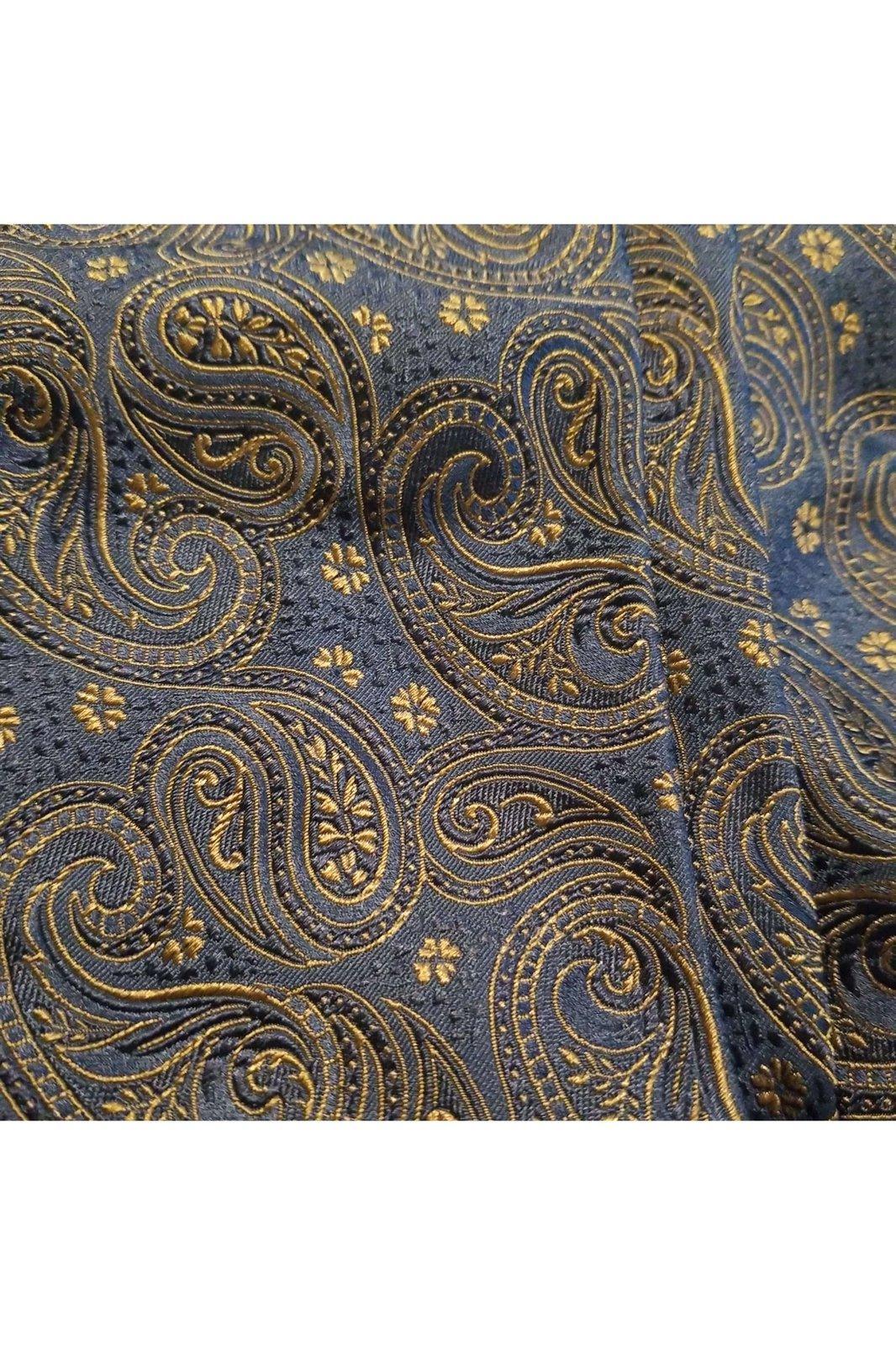 Faconnable men's blue paisley necktie - Solé Resale Boutique thrift
