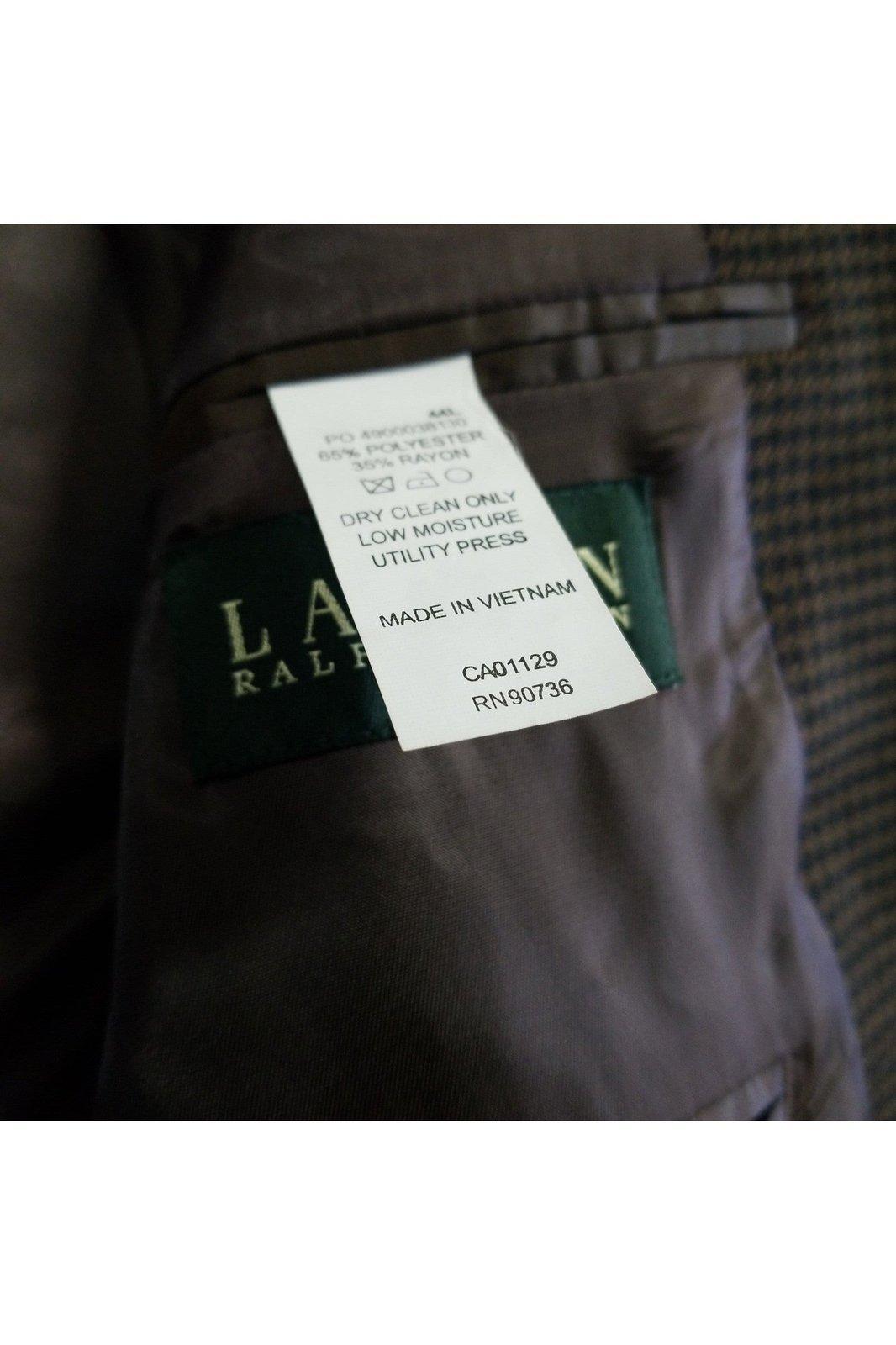 Lauren Ralph Lauren men's brown and black blazer size 44L - Solé Resale Boutique thrift