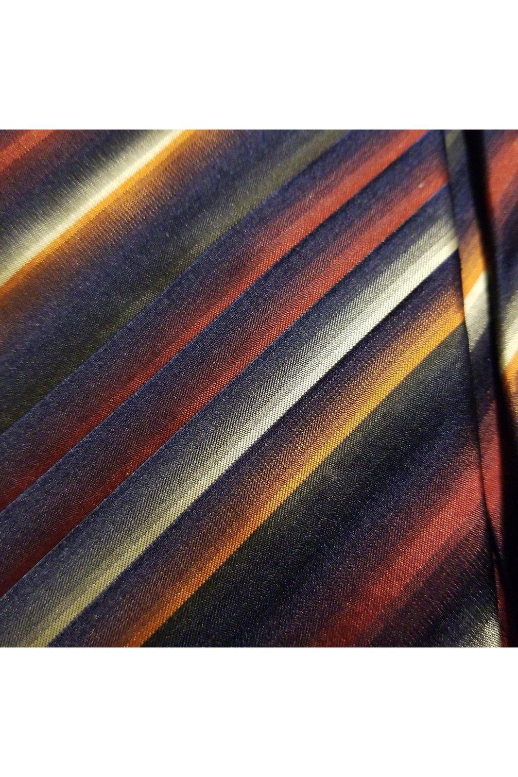 Van Heusen men's blue multicolor tie - Solé Resale Boutique thrift