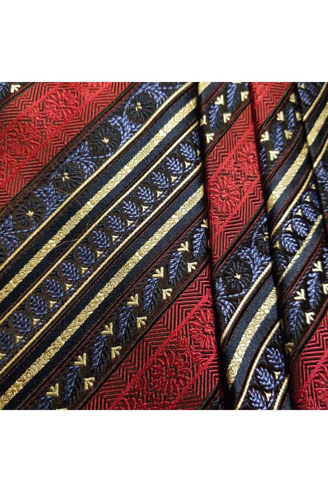 Daniel De Fasson men's red and blue tie - Solé Resale Boutique thrift