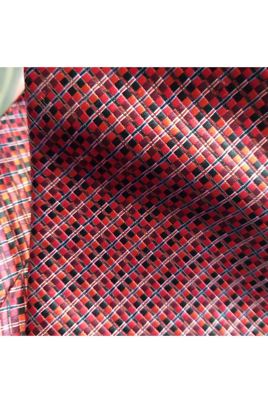 Angelino men's red and black tie - Solé Resale Boutique thrift