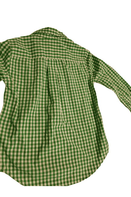 Boys green and white CHAPS shirt size 6 - Solé Resale Boutique thrift