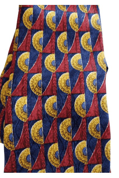 Men blue/red/gold tie by Bolgheri