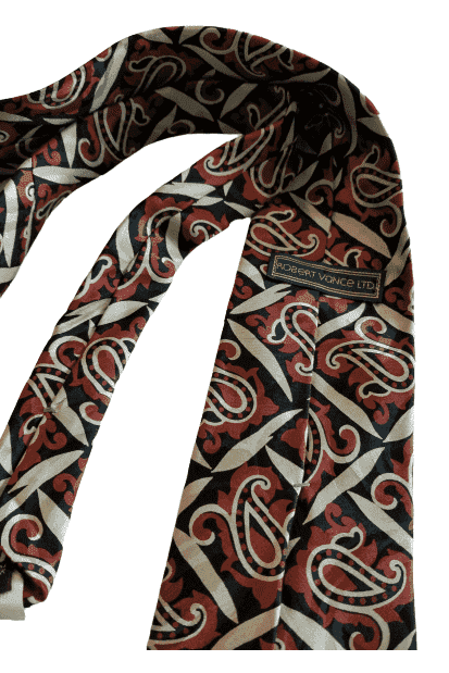 Men's brown tie by Robert Vance LTD - Solé Resale Boutique thrift