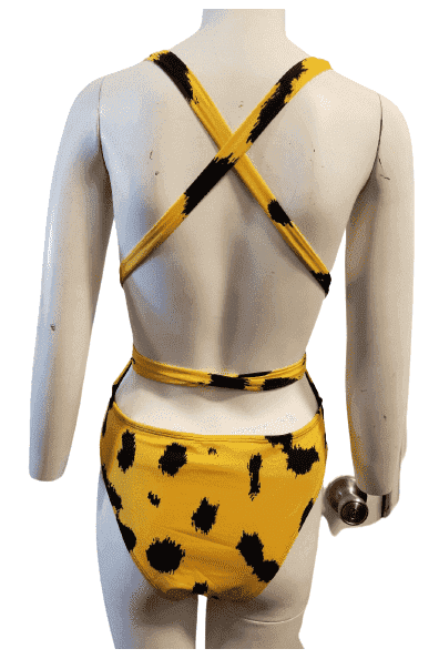 Unbranded yellow and blue swimsuit SEE DETAILS - Solé Resale Boutique thrift