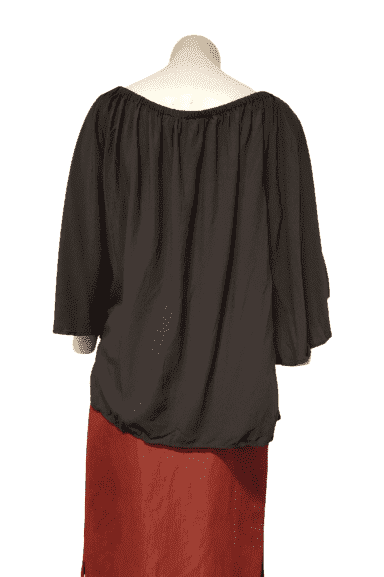 Ann Taylor Loft women's black blouse size L - Solé Resale Boutique thrift