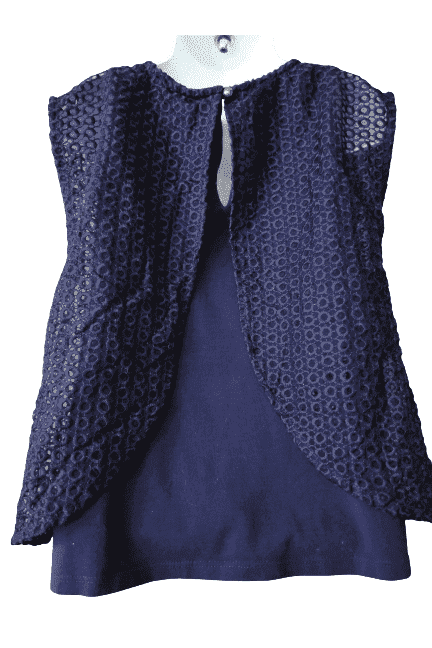Camilla toddler girls, blue top sz 4T - Solé Resale Boutique thrift