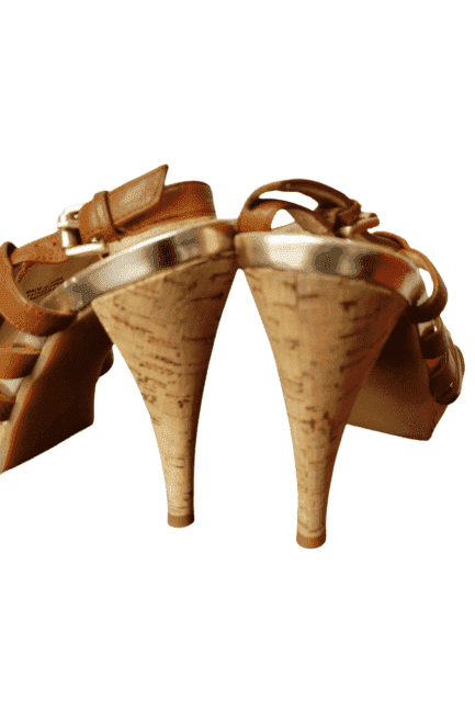Michael Kors women's brown sandal heels size 7M - Solé Resale Boutique thrift