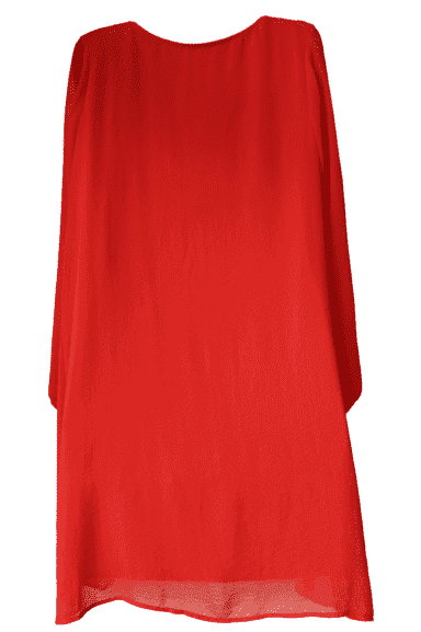 Tacera women's red dress with attached necklace size S - Solé Resale Boutique thrift