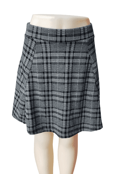 H&M black and white, mini skirt sz S