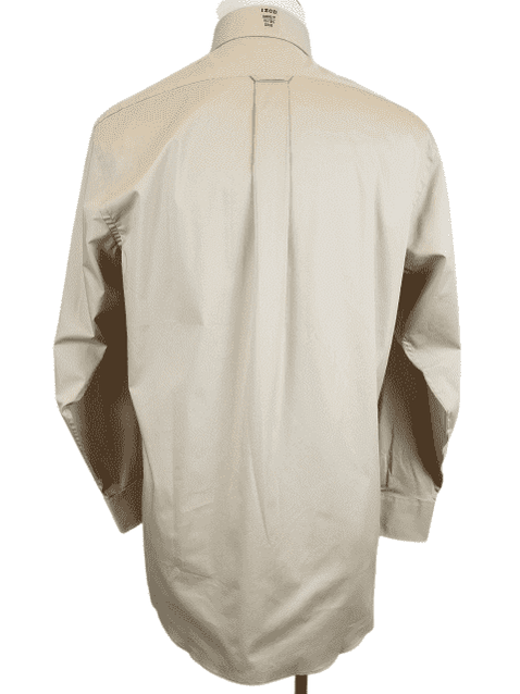 IZOD men's tan button down, long sleeve shirt size 15-15.5 - Solé Resale Boutique thrift