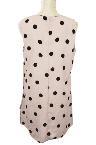 Worthington women's rose smoke dot top size M - Solé Resale Boutique thrift
