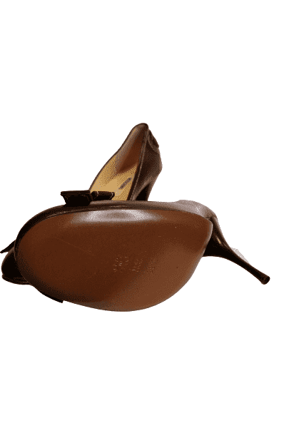 Moschino brown heels sz 39.5