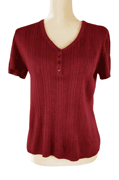 Requirements women's raspberry blouse size L - Solé Resale Boutique thrift