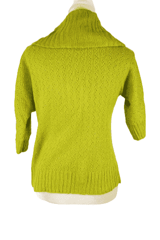 Notations women's neon green sweater size S - Solé Resale Boutique thrift