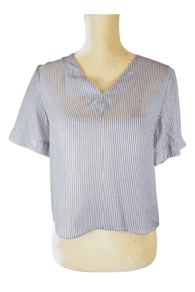 AND Eway women's blue blouse size XS - Solé Resale Boutique thrift