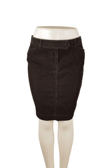 Resale Ann Taylor Loft brown corduroy skirt size 2