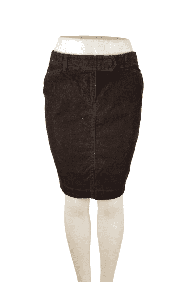 Resale Ann Taylor Loft brown corduroy skirt size 2
