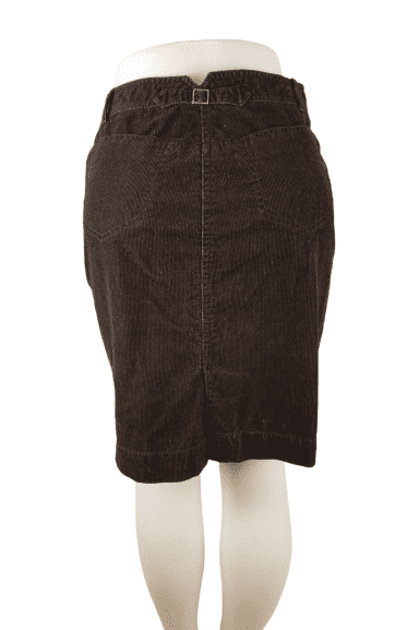 Resale Ann Taylor Loft brown corduroy skirt size 2