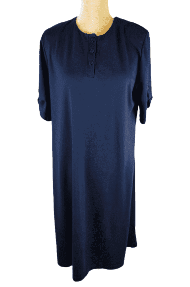 Susan Graver style women's blue dress size M - Solé Resale Boutique thrift