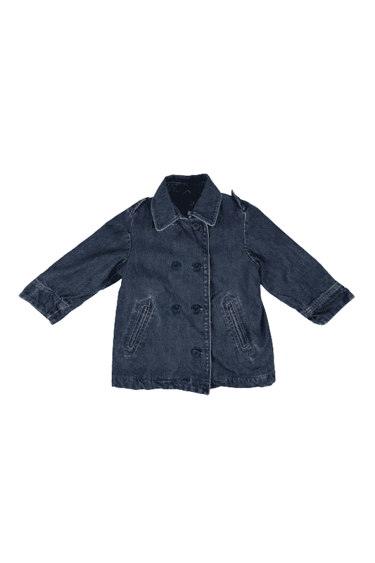 Baby Gap girls toddler blue jean jacket size 3 years - Solé Resale Boutique thrift